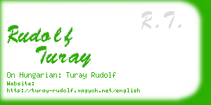 rudolf turay business card